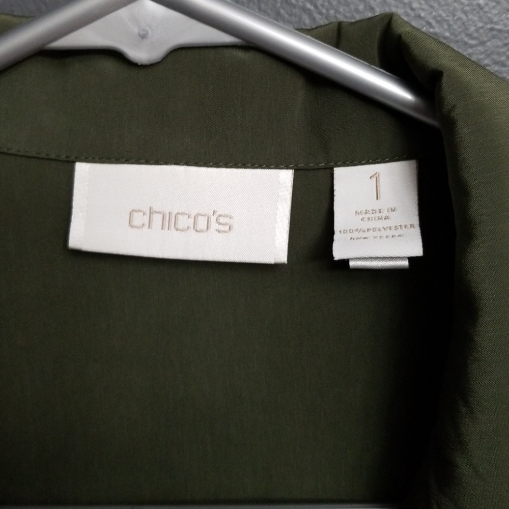 Green Drawstring Coat - Picture 4 of 5
